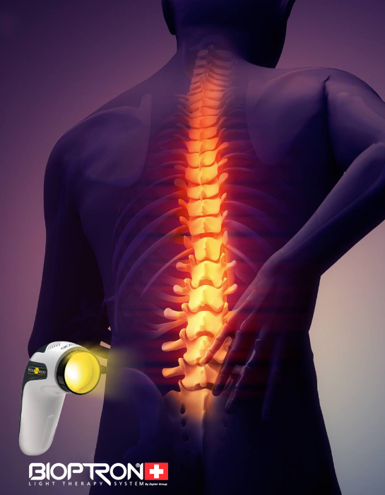 Bioptron Youthron for back pain